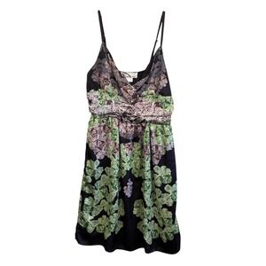 Imaginary Voyage Floral Slip Dress Fairycore Empire Waist Flowy Vacation M